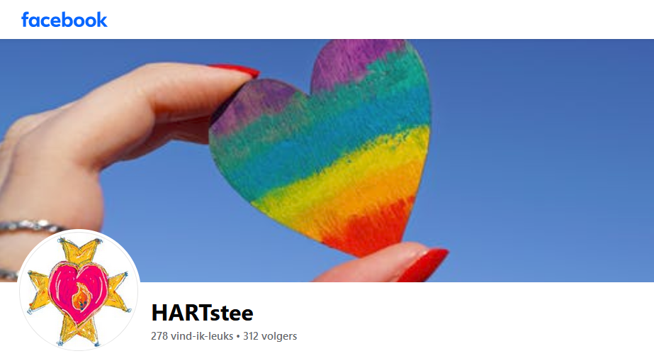 Screenshot van de Hartstee facebook pagina banner